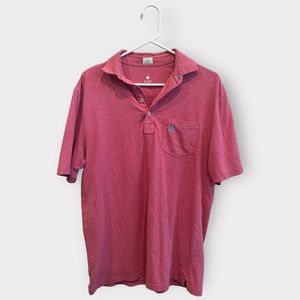 Johnnie-O Polo Shirt Hangin Out Polo Shirt Red Size Small
